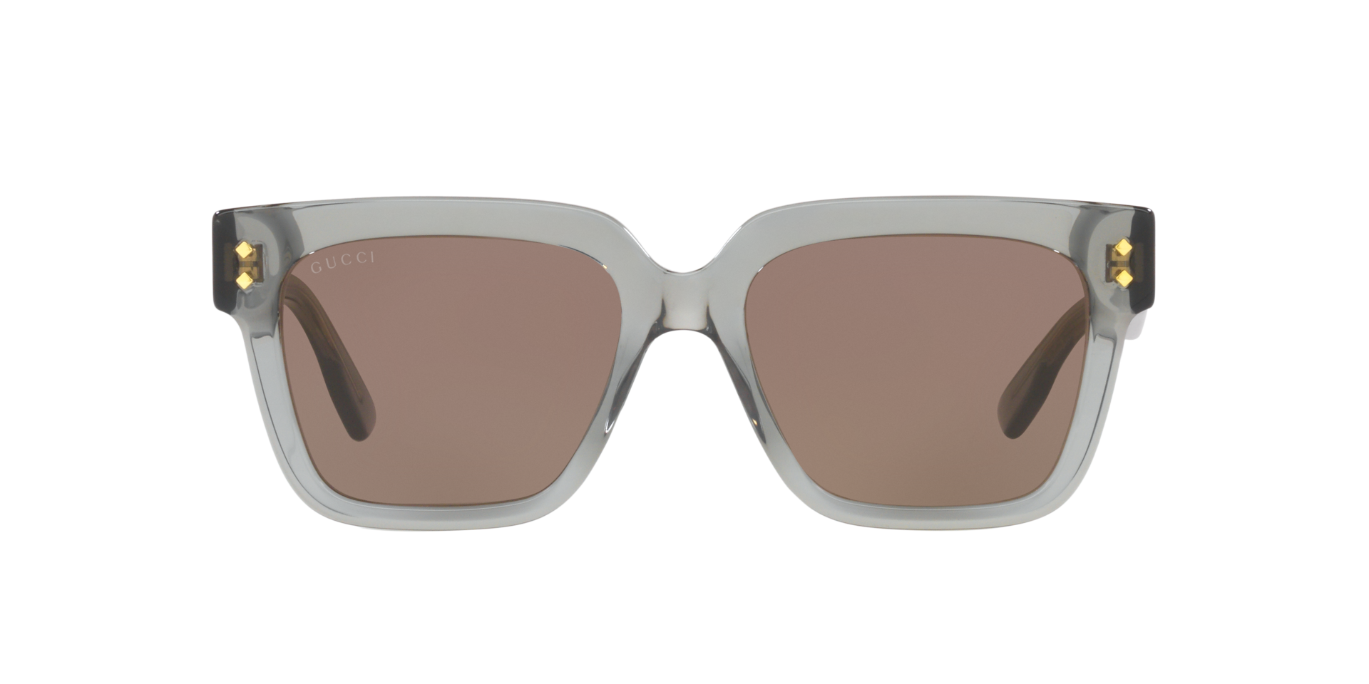 GUCCI Unisex Sunglasses GG1084S - Frame color: Grey, Lens color: Solid Brown