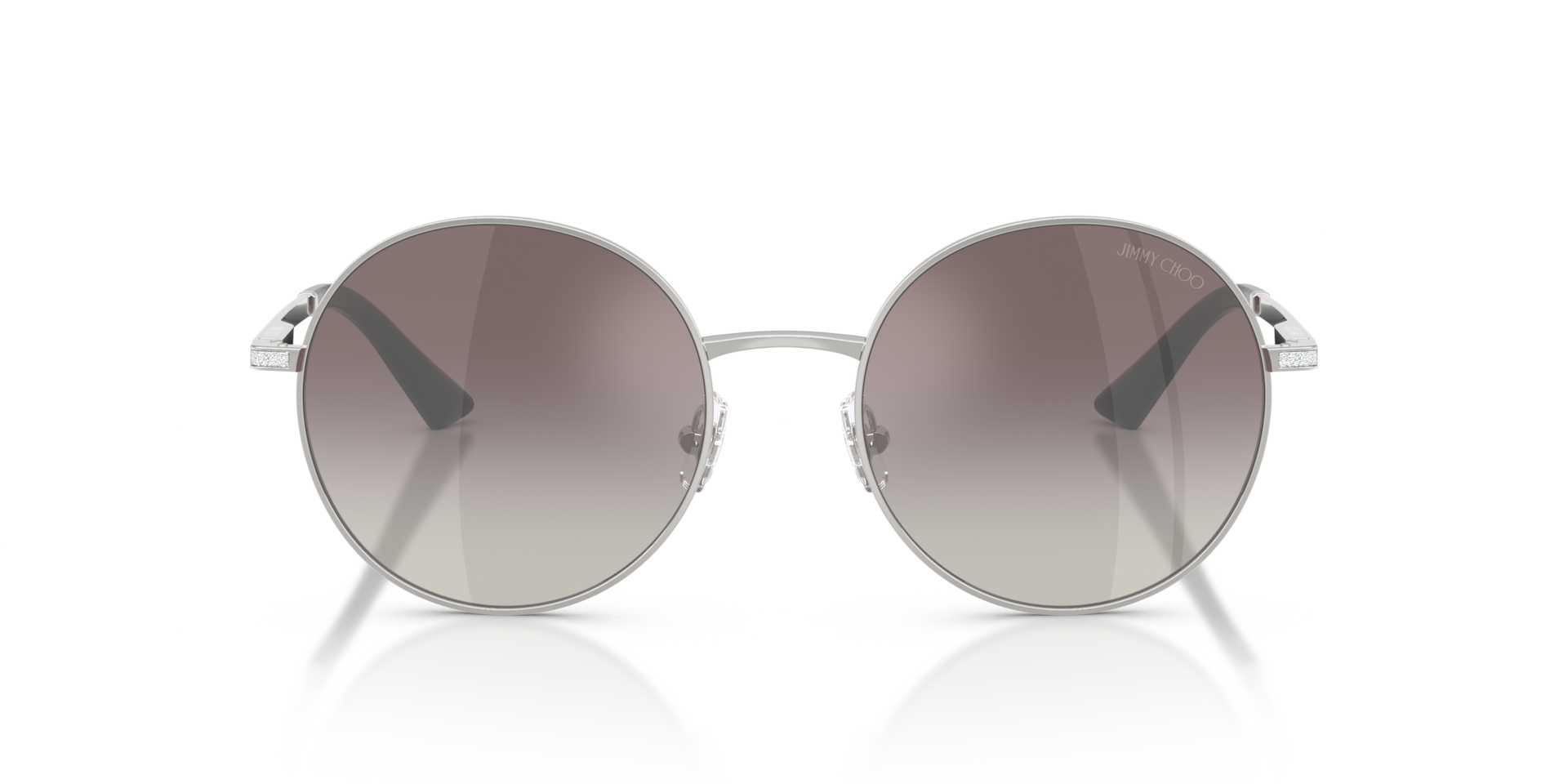 JIMMY CHOO Woman Sunglasses JC4028J - Frame color: Silver, Lens color: Gradient Grey Mirror Silver