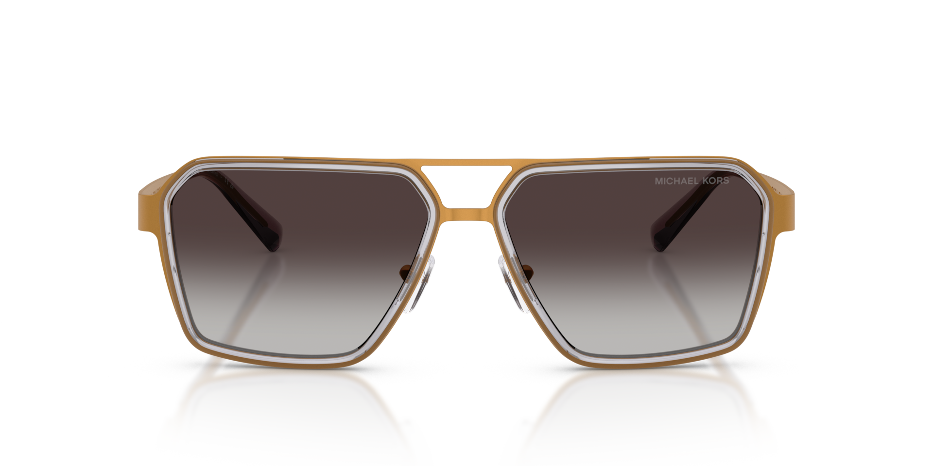 MICHAEL KORS Man Sunglasses Oxford  -  Frame color: Yellow Gold, Lens color: Grey Gradient