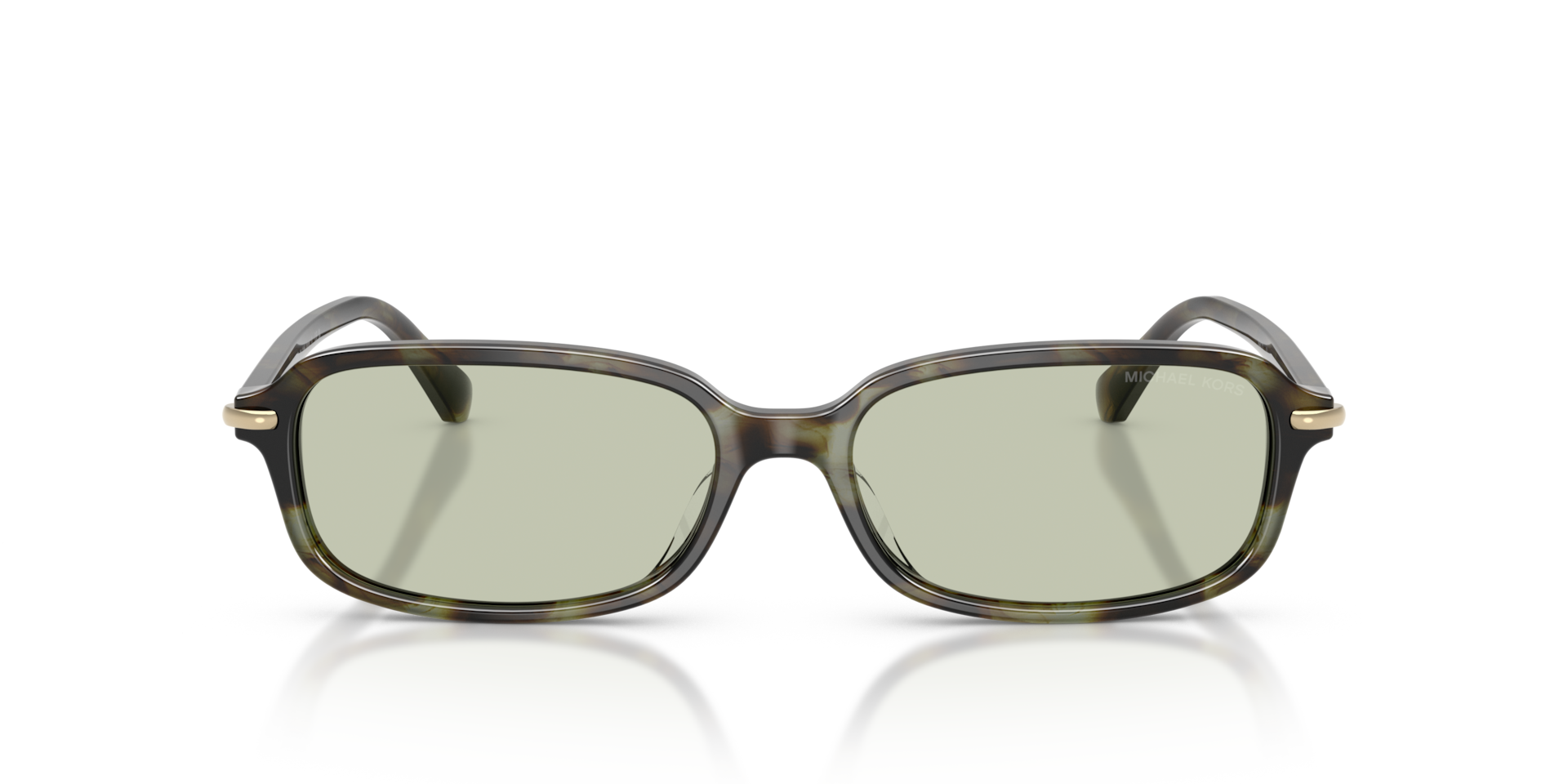MICHAEL KORS Woman Sunglasses Agra  -  Frame color: Sage Tortoise, Lens color: Green