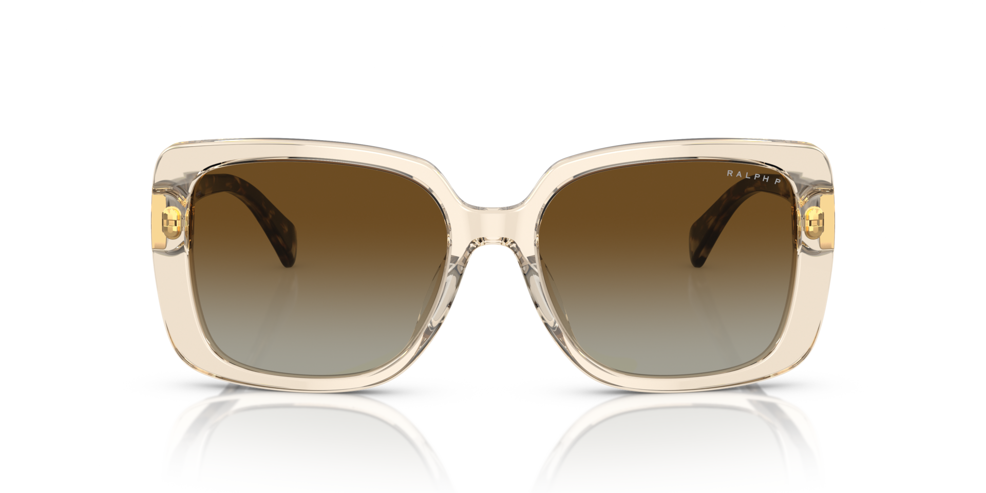 RALPH Woman Sunglasses RA5298U - Frame color: Transparent Light Brown, Lens color: Brown Gradient Polarized